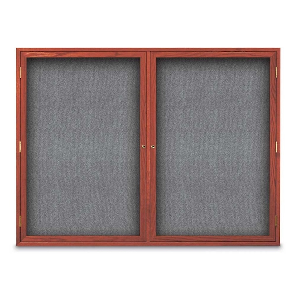 Sliding Door Indoor Enclosed Corkboard, 7